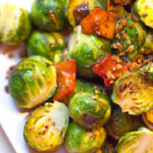 Savor the Flavor: Grilled Tempeh with Roasted Brussels Sprouts