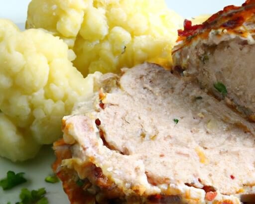 Wholesome Turkey Meatloaf Paired with Creamy Mashed Cauliflower