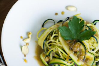 Zesty Zucchini Noodles with Ginger Garlic Sauce Recipe