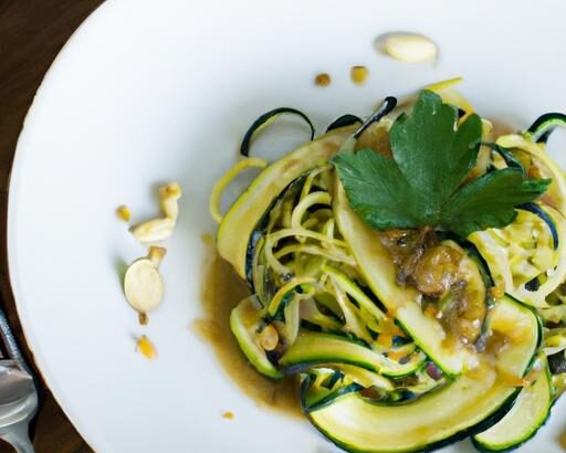 Zesty Zucchini Noodles with Ginger Garlic Sauce Recipe