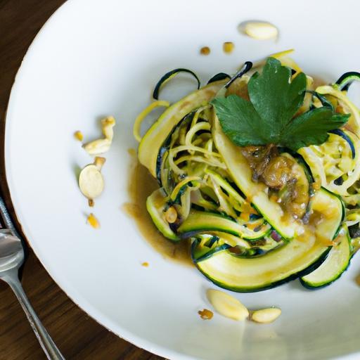 Zesty Zucchini Noodles with Ginger Garlic Sauce Recipe