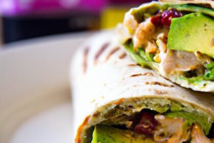Deliciously Healthy: Grilled Chicken Wrap with Avocado Spread