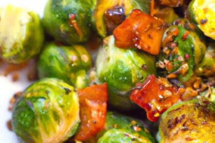 Savor the Flavor: Grilled Tempeh with Roasted Brussels Sprouts