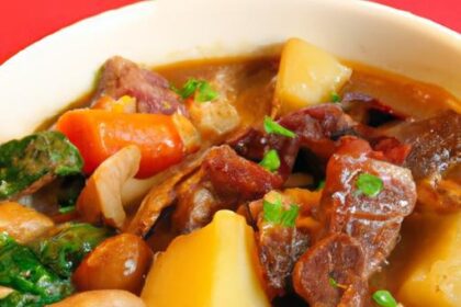 Hearty Beef & Veggie Stew with Gluten-Free Broth Delight
