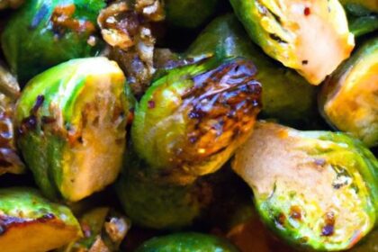 Savor Grilled Tempeh Paired with Roasted Brussels Sprouts