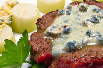 Savory Petite Filet Mignon with Irresistible Blue Cheese Crust