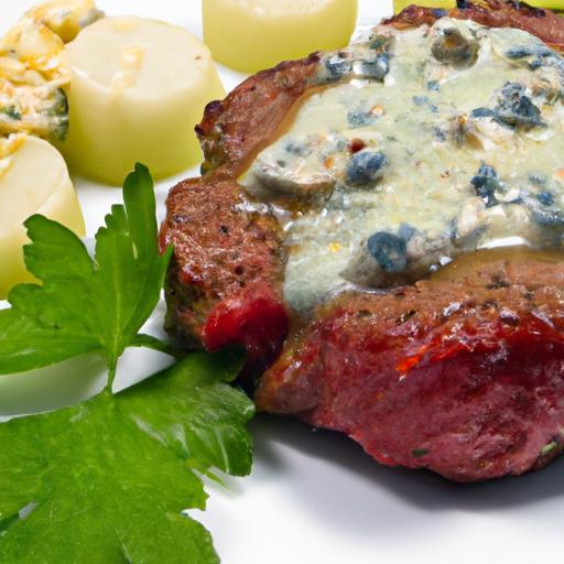 Savory Petite Filet Mignon with Irresistible Blue Cheese Crust