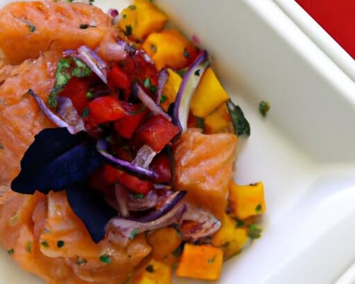 Savor Freshness: Salmon Ceviche with Mango & Cilantro Twist