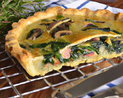 Savory Mushroom and Spinach Tart: A Flavorful Delight