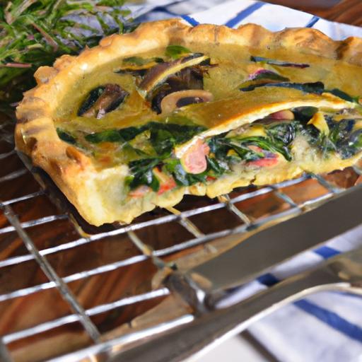 Savory Mushroom and Spinach Tart: A Flavorful Delight