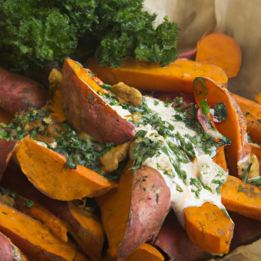 Roasted Sweet Potato Salad: Creamy tahini Twist Recipe