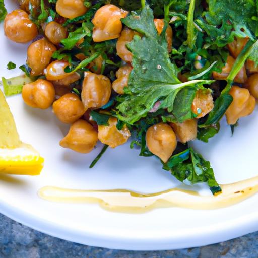 zesty Chickpea & Kale Salad with Fresh Lemon Twist