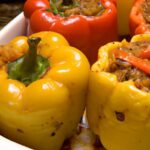 Hearty Stuffed Bell Peppers with Savory Ground Turkey Filling