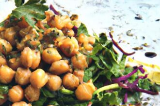 Zesty Chickpea & Kale Salad with Fresh Lemon Twist