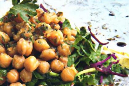 Zesty Chickpea & Kale Salad with Fresh Lemon Twist