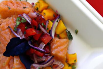 Savor Freshness: Salmon Ceviche with Mango & Cilantro Twist