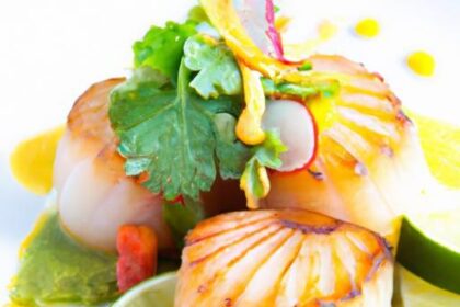 Zesty Peruvian Scallop Tiradito with Aji Amarillo Flair