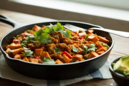 Savor Smoky Tempeh & Sweet Potato Skillet