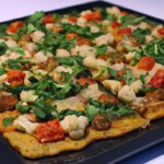 Fresh & Flavorful: Cauliflower Crust Pizza with Arugula & Tomatoes