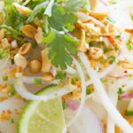 Crunchy Asian Peanut Noodle Salad with Rice Noodles Delight