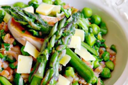 Nutty Farro Risotto with Spring Peas and Asparagus Delight
