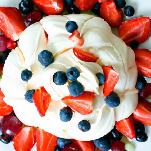 Pavlova Perfection: A Fresh Fruit Dessert Delight