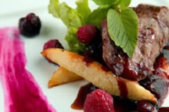 Savory Seared Elk Loin Paired with a Tangy Berry Compote