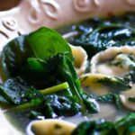 Wholesome Tortellini Soup with Fresh Spinach Delight