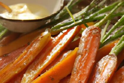 Sweet & Savory Honey Roasted Carrots with Creamy Yogurt Drizzle