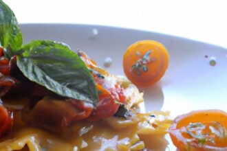 Savor Sardine Pasta: Cherry Tomatoes & Basil Delight