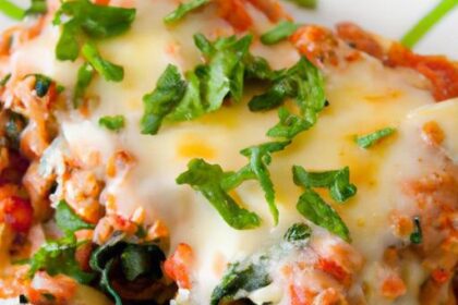 Hearty Ground Chicken and Spinach Stuffed Shells Recipe
