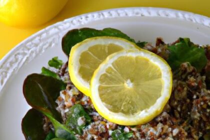 Zesty Quinoa & Spinach Salad: A Refreshing Lemon Twist