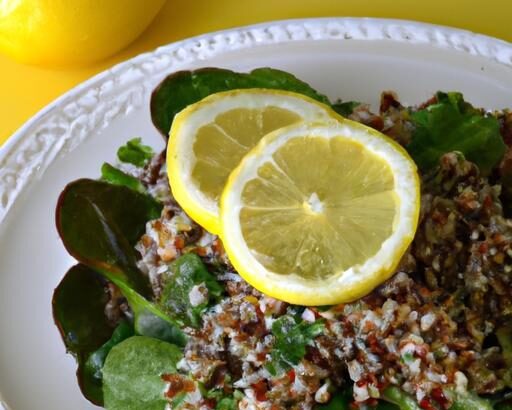 Zesty Quinoa & Spinach Salad: A Refreshing Lemon Twist