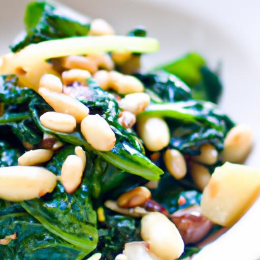 Golden Greens: Sautéed Spinach with Pine Nuts & Raisins