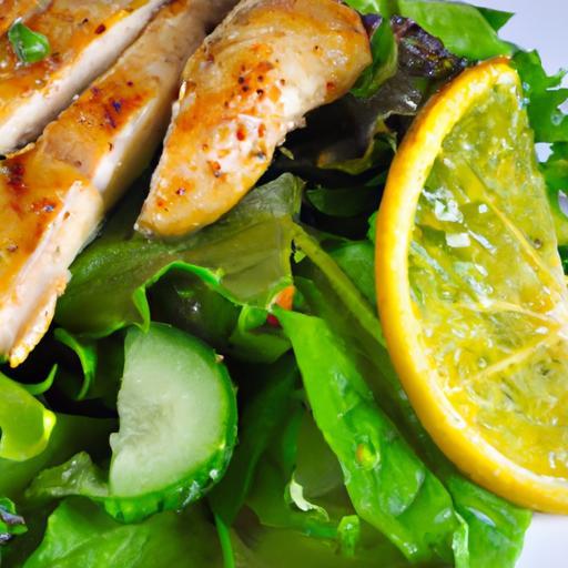 Zesty Grilled Chicken Salad with Fresh Lemon Vinaigrette