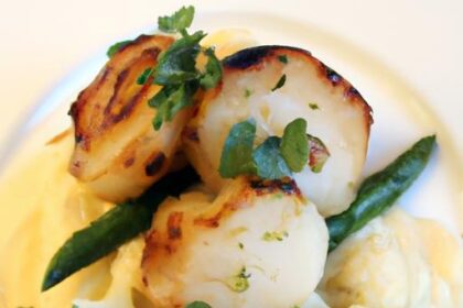 Elevate Dinner: Pan-Seared Scallops with Creamy Cauliflower Purée