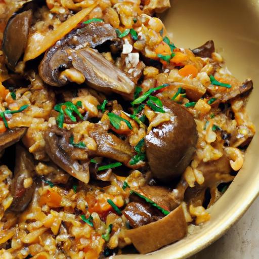 Hearty One-Pot Farro with Mushrooms and Thyme Delight