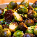 Crispy Roasted Brussels Sprouts with Tangy Balsamic Glaze
