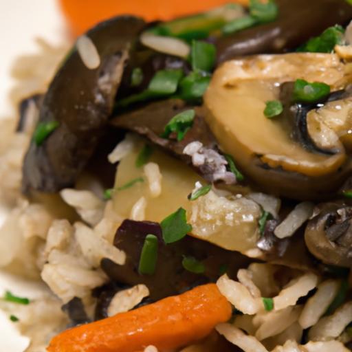 Savor the Earthy Elegance of Wild Rice Pilaf with Mushrooms