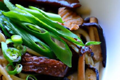 Umami Delight: Vegan Miso Ramen with Earthy Mushrooms