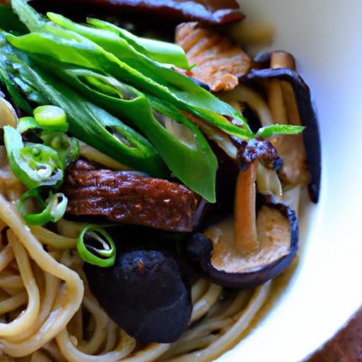 Umami Delight: Vegan Miso Ramen with Earthy Mushrooms