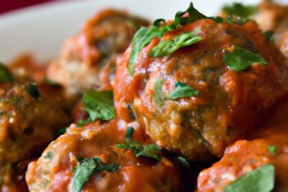 Savory Turkey Meatballs in Classic Marinara Sauce Delight