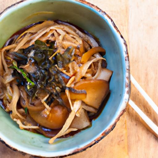 Umami Delight: Vegan Miso Ramen with earthy Mushrooms