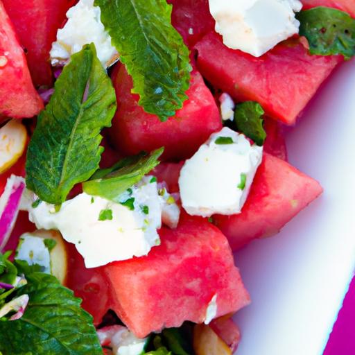 Refreshing Watermelon Salad with Feta and Mint: A Summer Delight