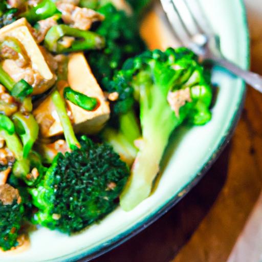 Savor Stir-Fried tofu & Broccoli in Zesty Sesame Sauce
