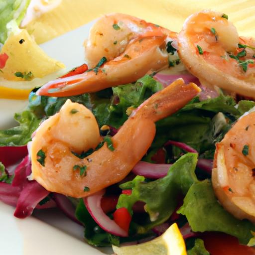 Zesty Shrimp Salad with Olive Oil and Lemon Twist