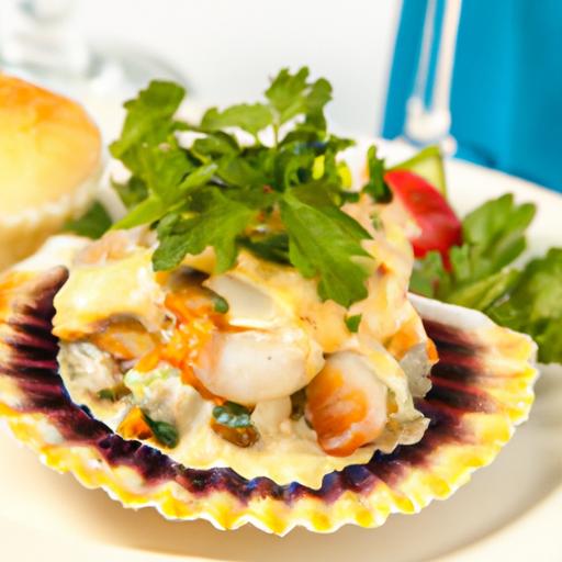 Seaside Elegance: Crafting Scallop & Shrimp Vol-au-Vents