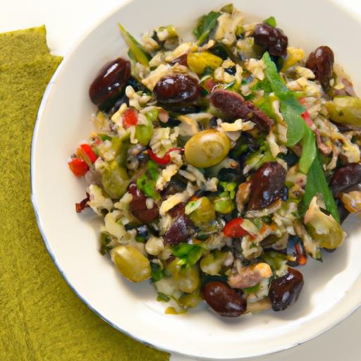 Hearty Warm Farro Salad with Tangy Olives: A Flavorful Twist