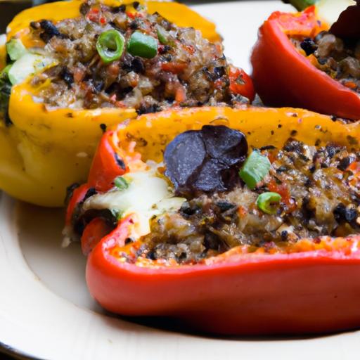 Flavor-Packed Stuffed Peppers with Quinoa and Black Beans