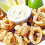 Crispy Salt & Pepper Calamari with Zesty Lime Aioli Dip